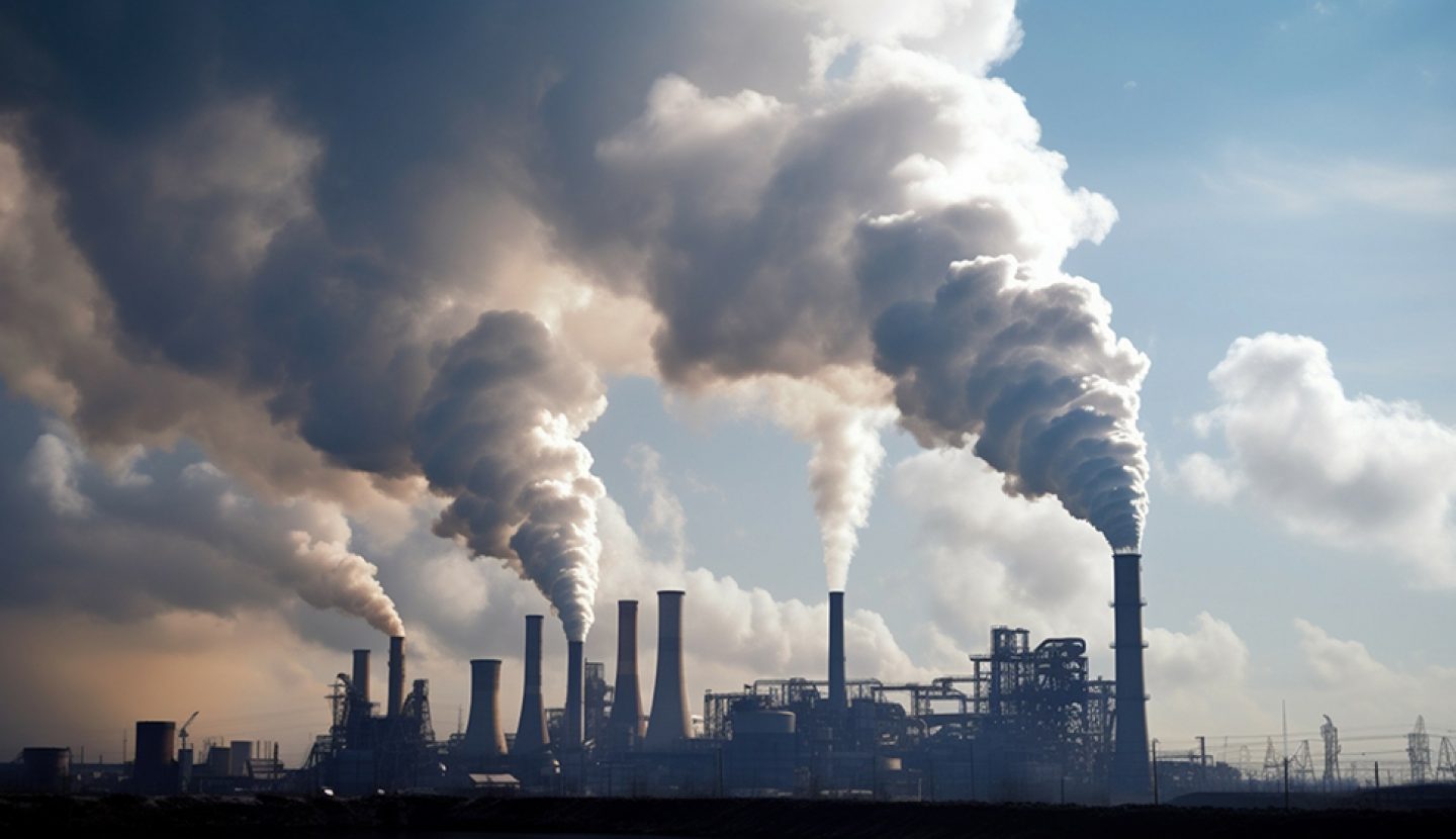 Factories pollute nature with their smoke.